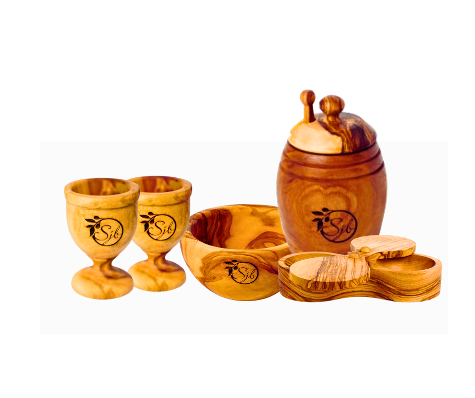 Pack Réveillent en bois d'olivier