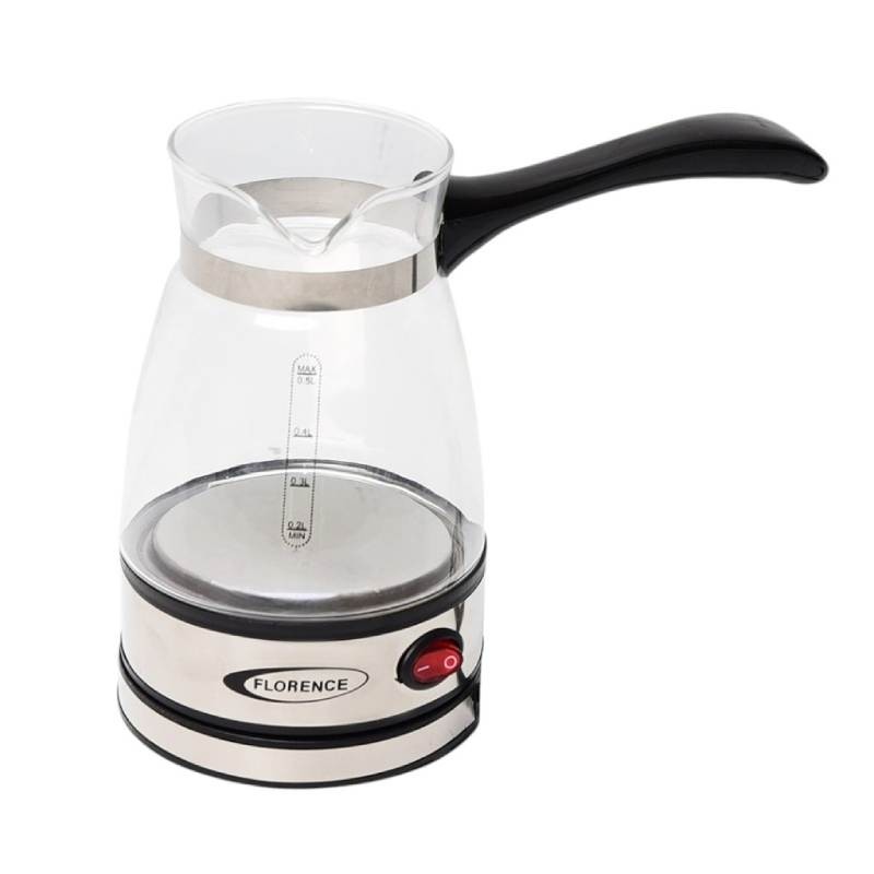 Cafetière à Café Turc 600W 0,5L - Florence HK-426 Noir