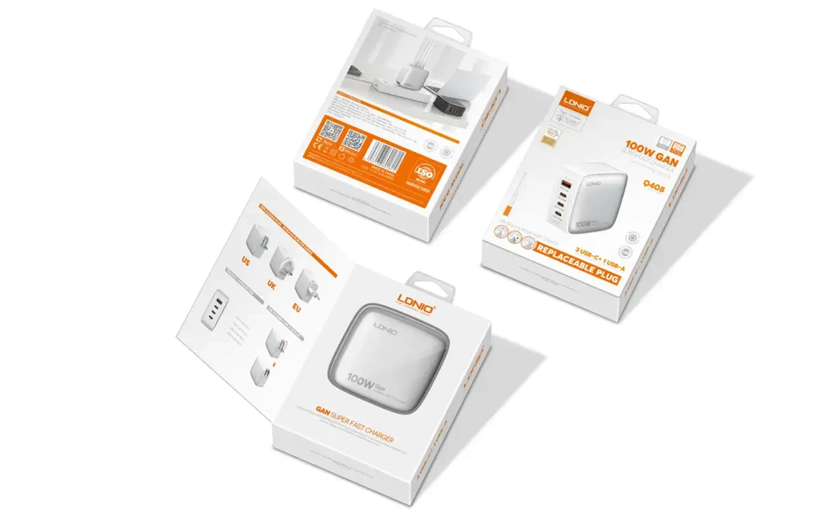 Chargeur ultra-rapide GaN 100 W Q408