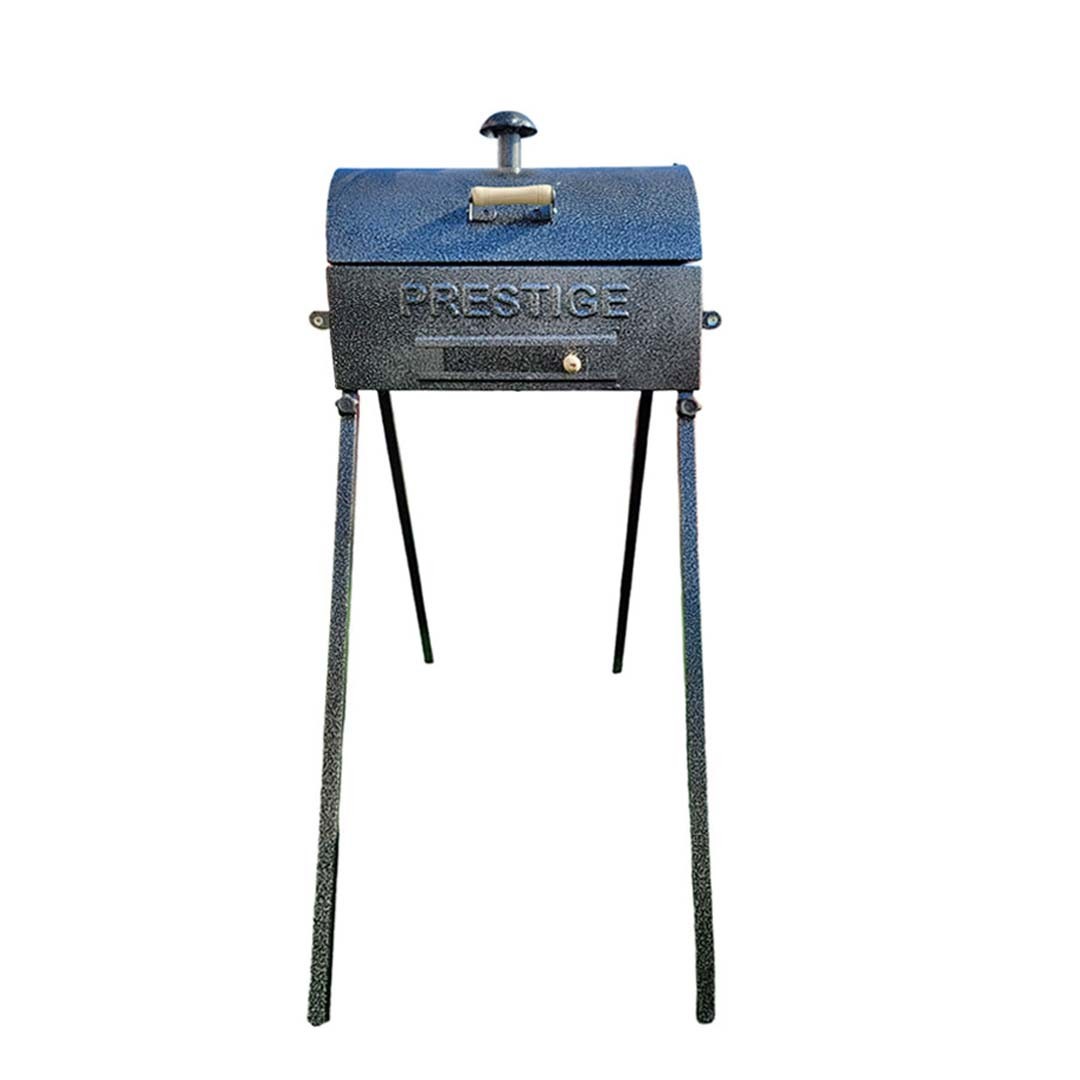 Barbecue à Charbon Géant avec Couvercle Prestige