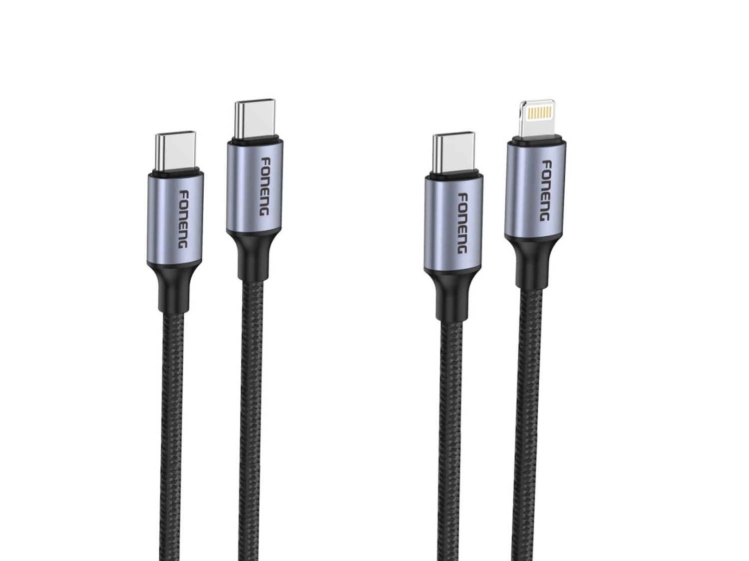 Câble tressé à tête métallique X95 de 1,2 m (60 W / PD20 W)