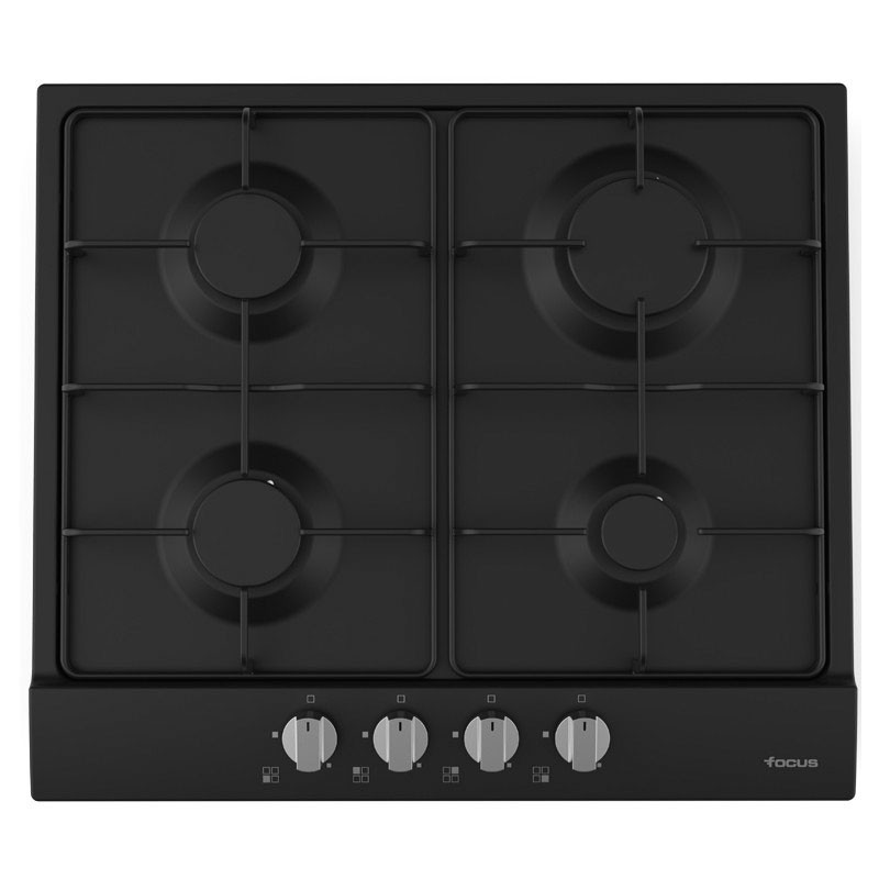 Plaque de Cuisson Encastrable FOCUS F401B 4 Feux 60cm - Noir