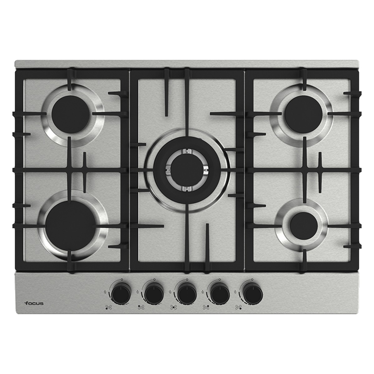 Plaque de Cuisson Encastrable FOCUS F478X 5 Feux 70 cm - Inox