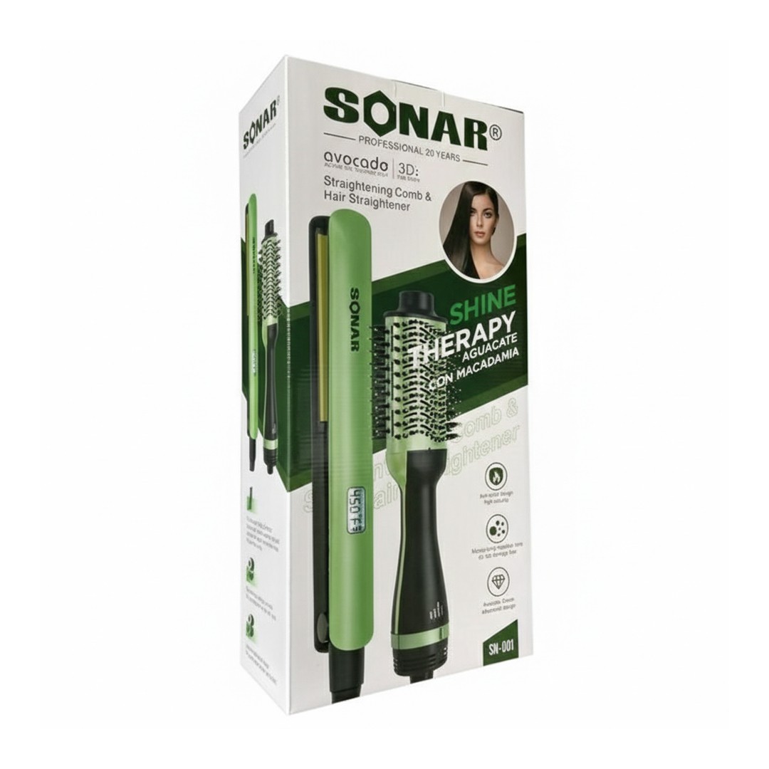 Brosse Soufflante et Lisseur 2-en-1 Sonar 1000W