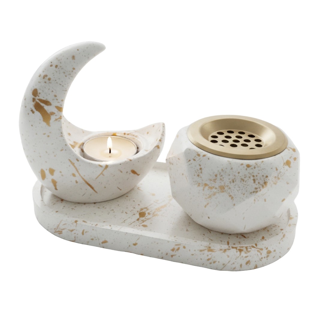 Encensoir & Bougeoir En décoratif – Design Lune