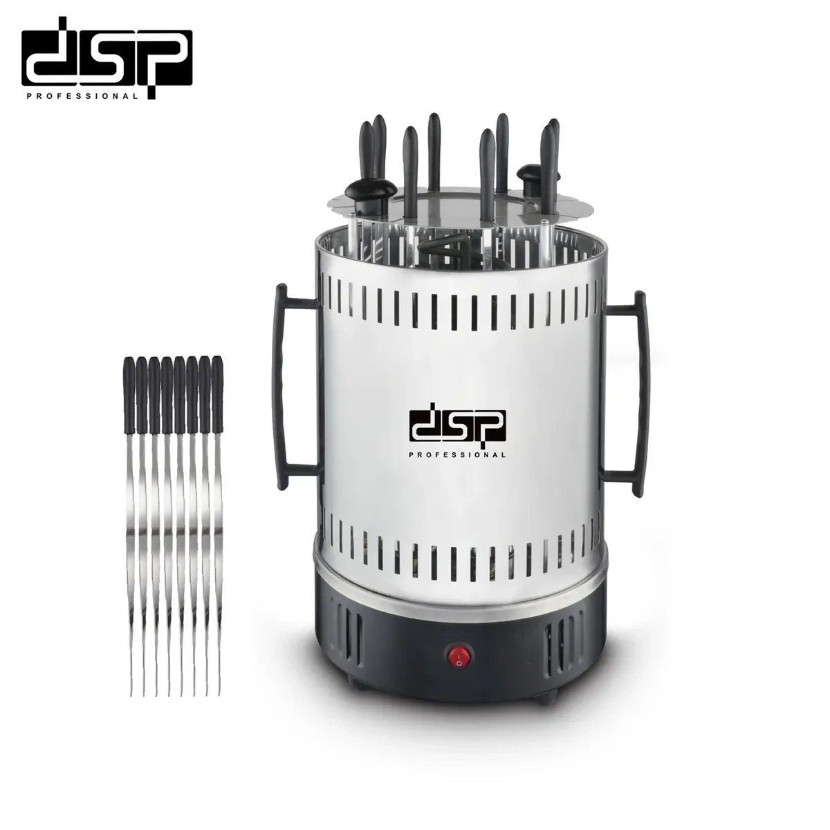 Barbecue Électrique Vertical DSP 16 Fourchettes 1500W – Rotation Automatique