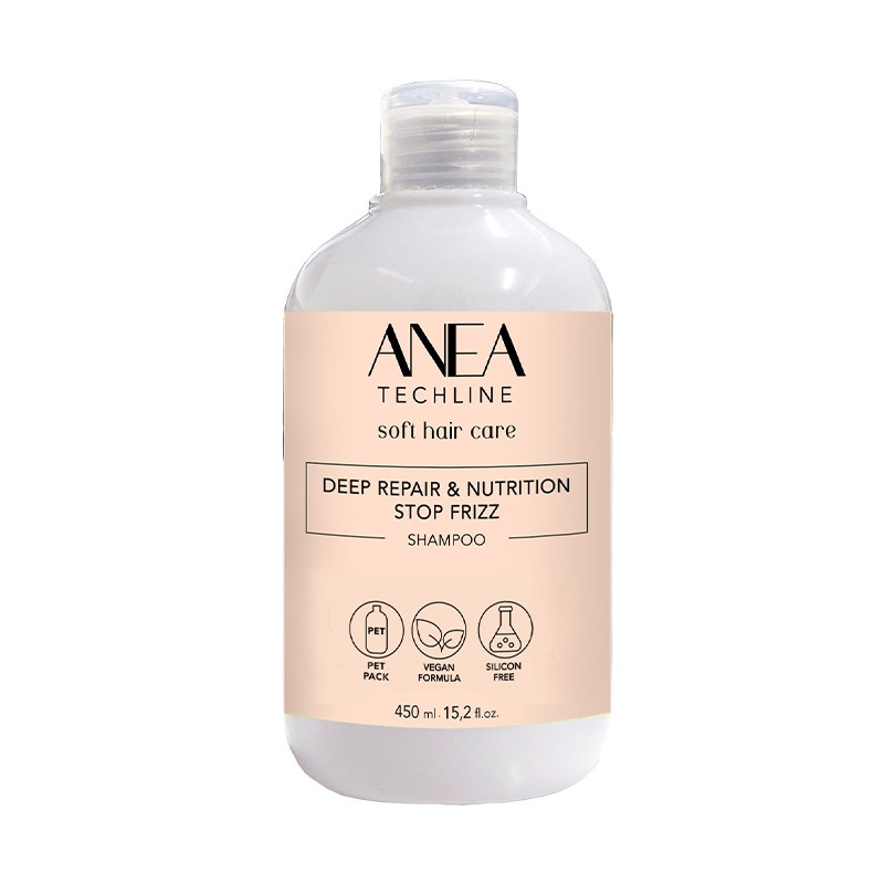 Anea Techline Shampoing Deep Repair & Nutritionn Stop Frizz 450 ml