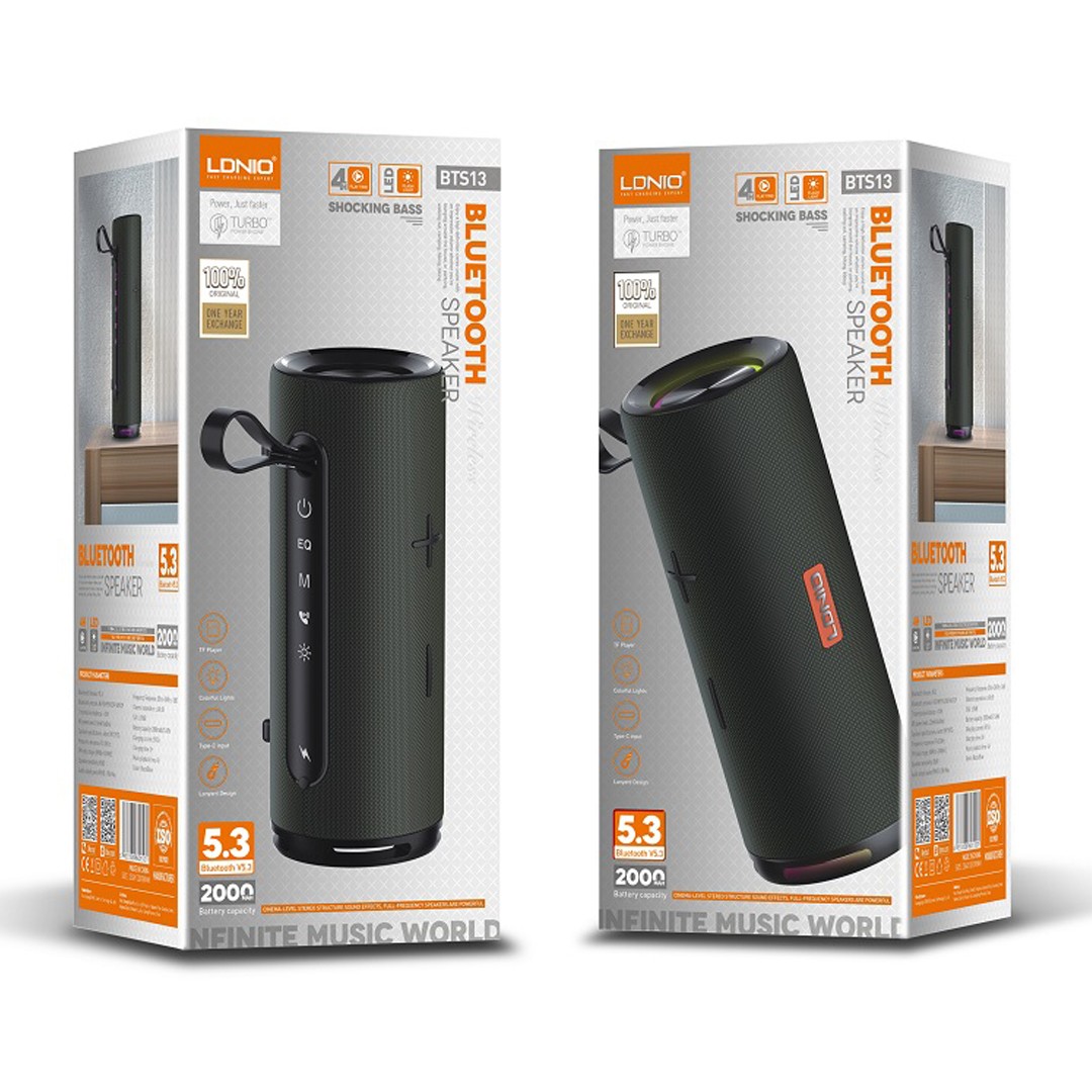 Mini enceinte sans fil Bluetooth avec basses Hi-Fi BTS13